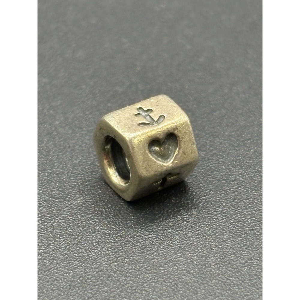 Vintage Pandora Sterling Silver Christian Charm ALE D15